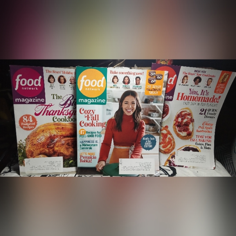 3 FOOD NETWORK COOK BOOKS